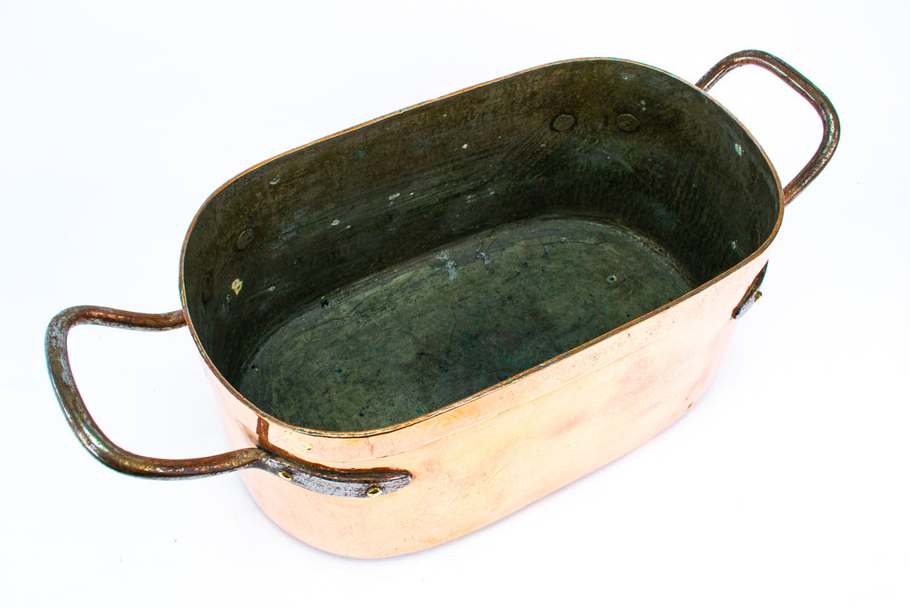 Copper & Iron French Daubiere Braising Pan 19th Century