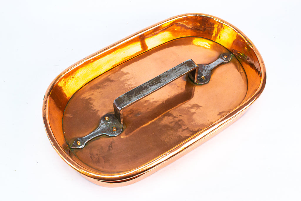Copper & Iron French Daubiere Braising Pan 19th Century