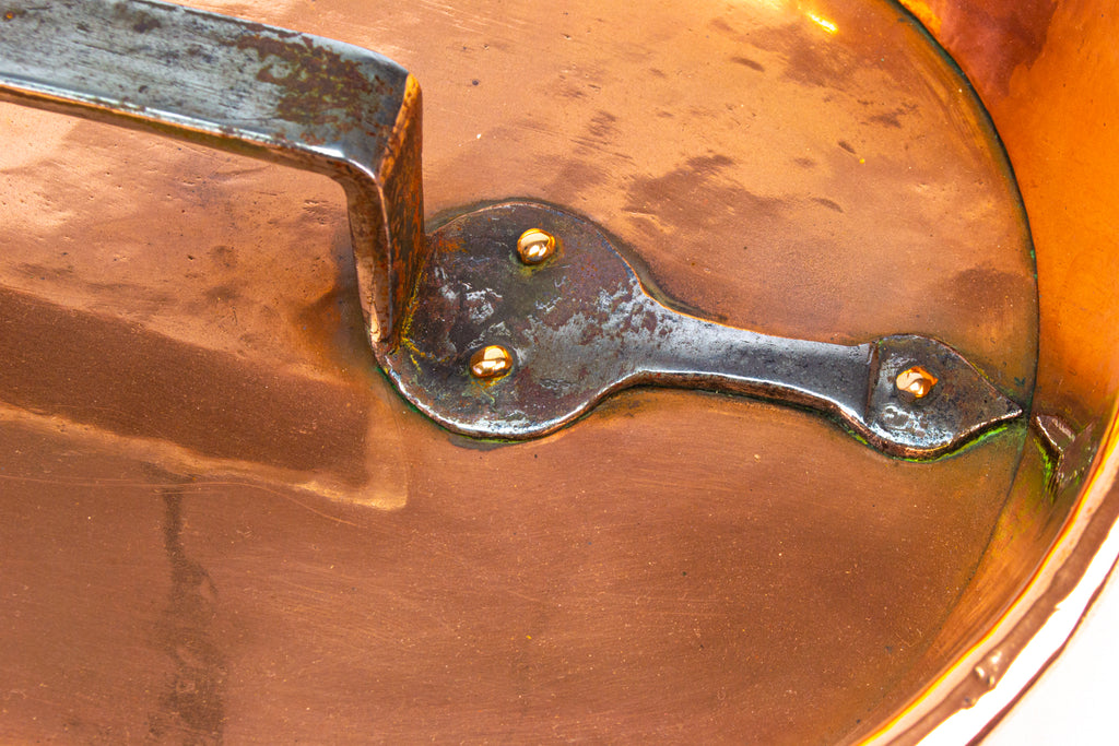 Copper & Iron French Daubiere Braising Pan 19th Century