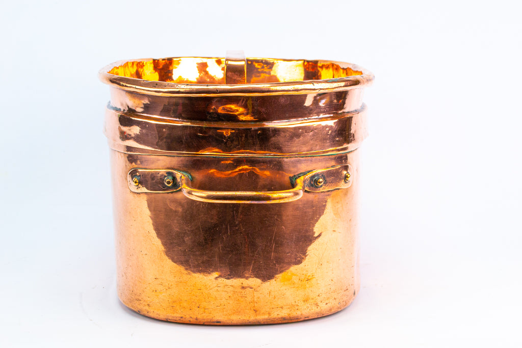French Daubiere Braising Pan in Copper 19th Century