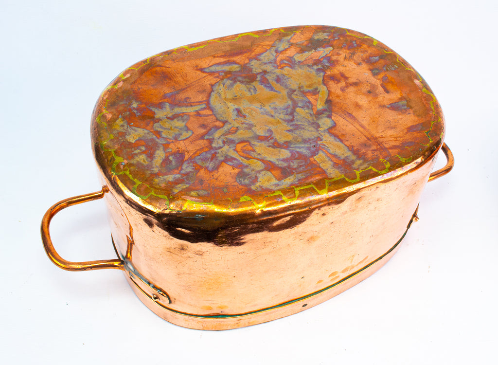 French Daubiere Braising Pan in Copper 19th Century