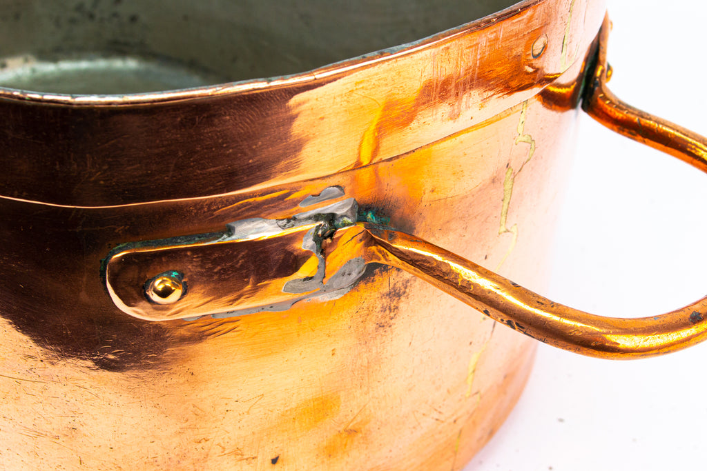 French Daubiere Braising Pan in Copper 19th Century