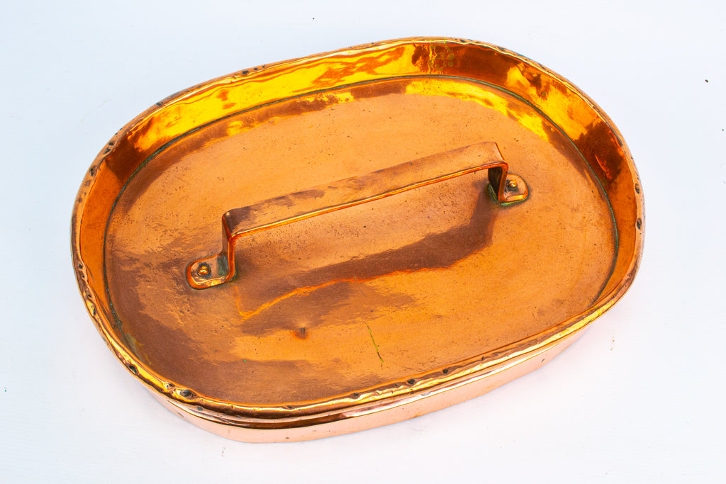 French Daubiere Braising Pan in Copper 19th Century