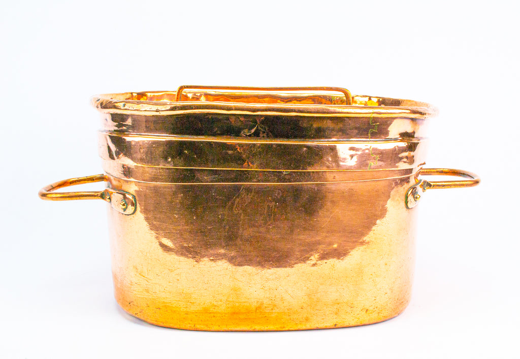French Daubiere Braising Pan in Copper 19th Century