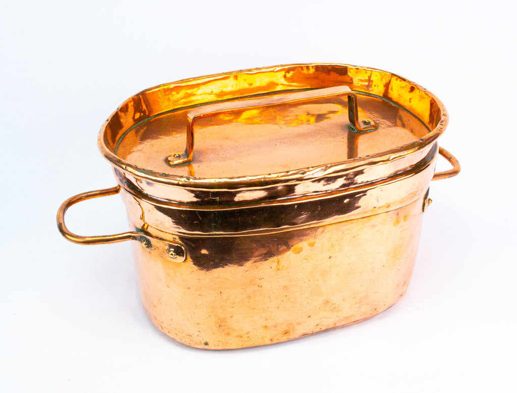 French Daubiere Braising Pan in Copper 19th Century