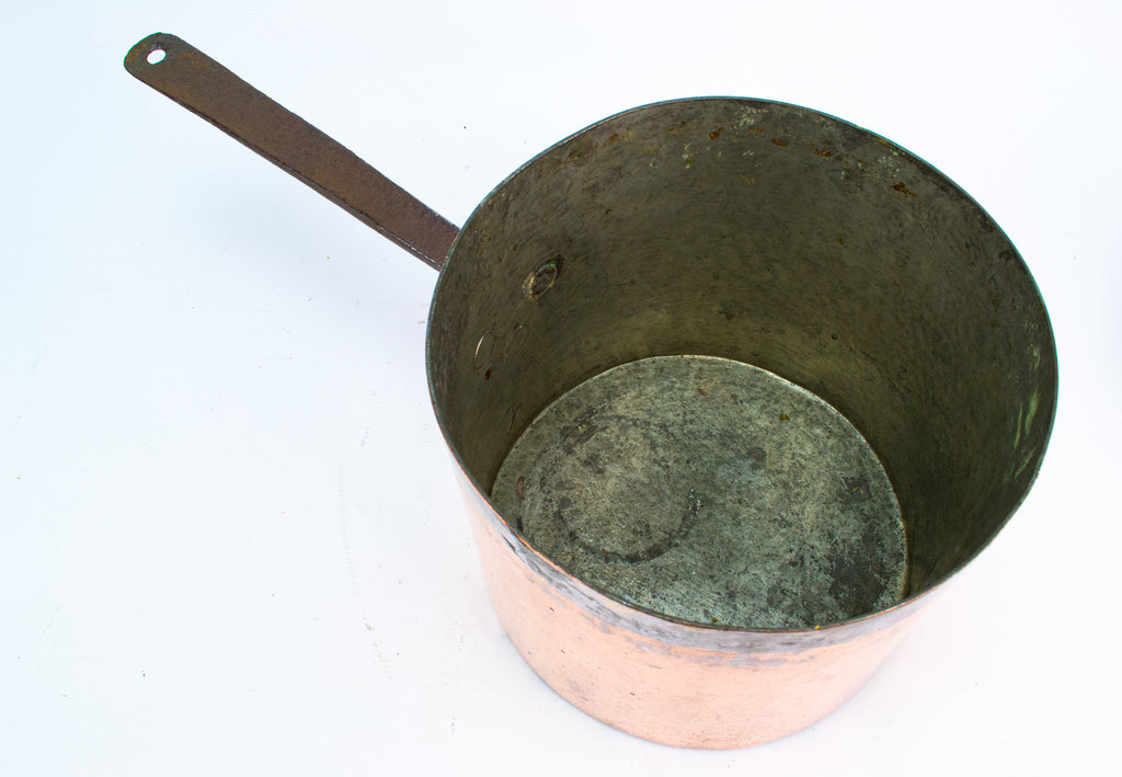 Antique Copper Saucepan 19th Century Thomas Bishop