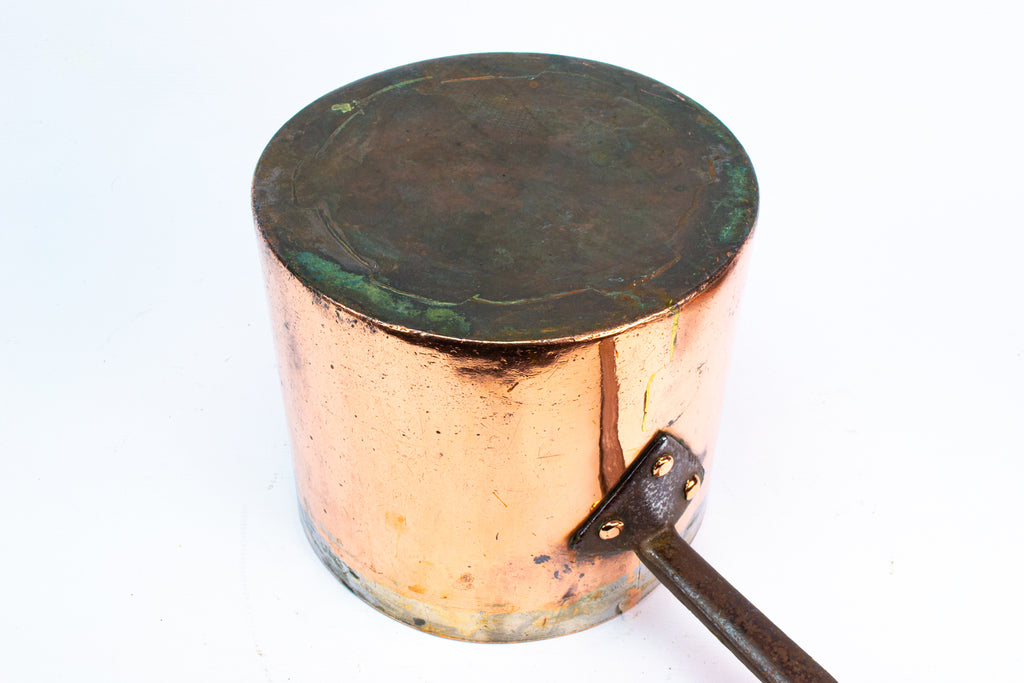Antique Copper Saucepan 19th Century Thomas Bishop