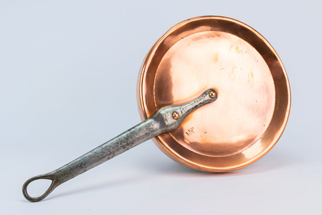 Antique Polished Copper Saucepan Lid 19th Century