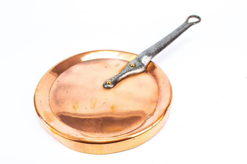 Antique Polished Copper Saucepan Lid 19th Century