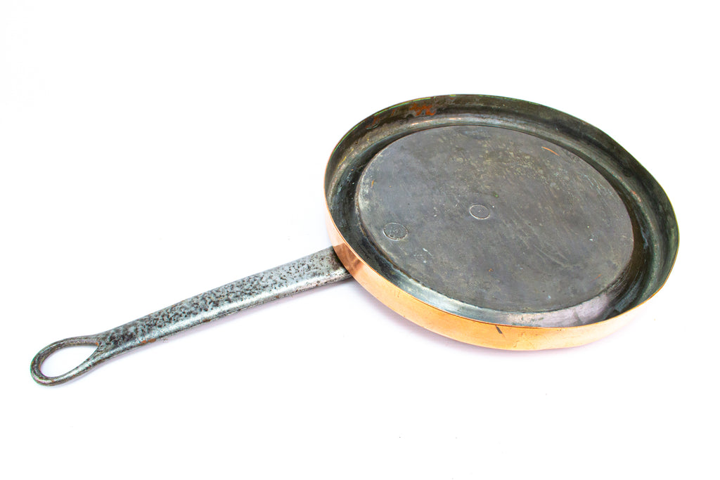 Antique Polished Copper Saucepan Lid 19th Century
