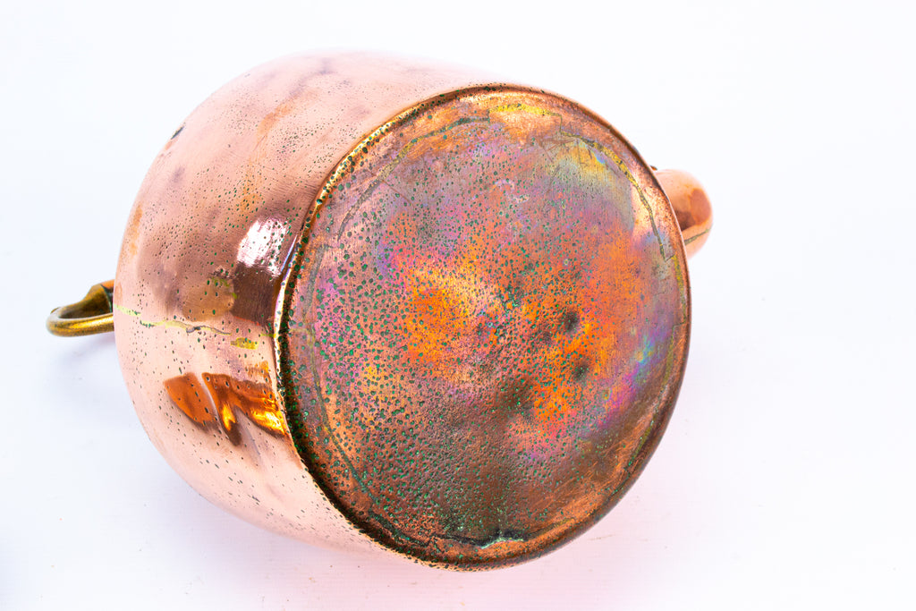 Victorian Polished Copper Kettle 19th Century