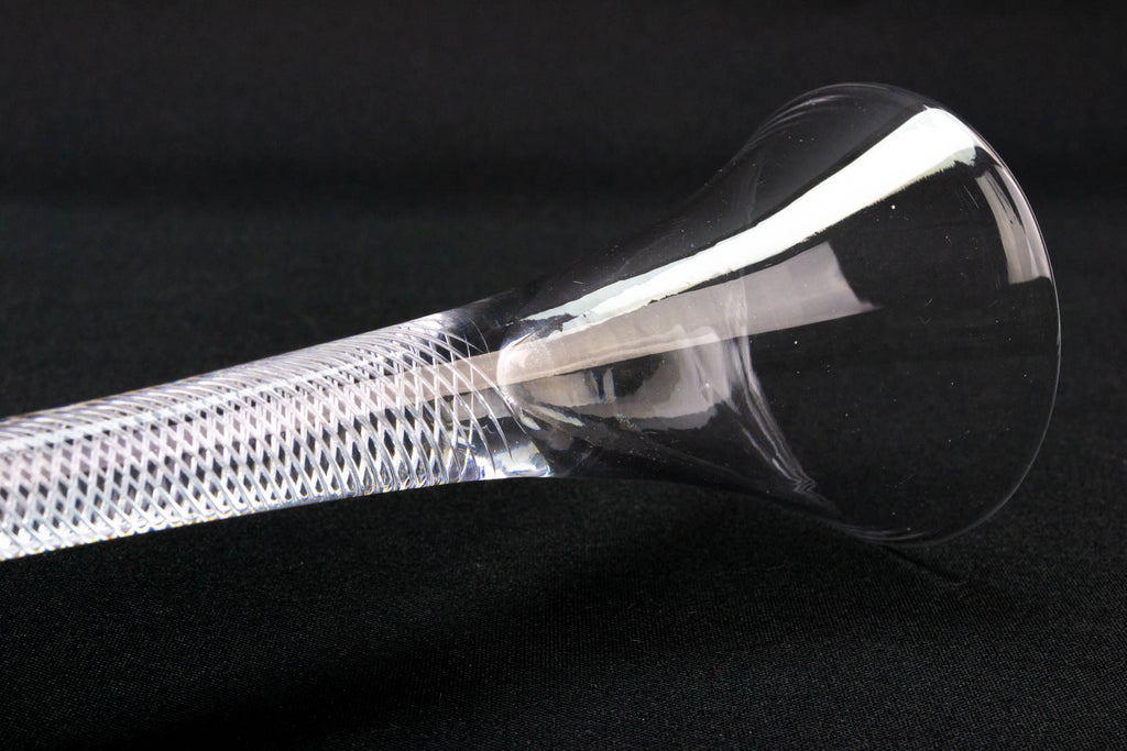 Antique Georgian Wine Glass Flute circa 1750