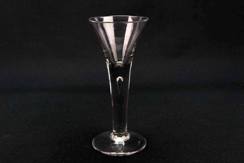 1750 Antique Wine Stem Glass