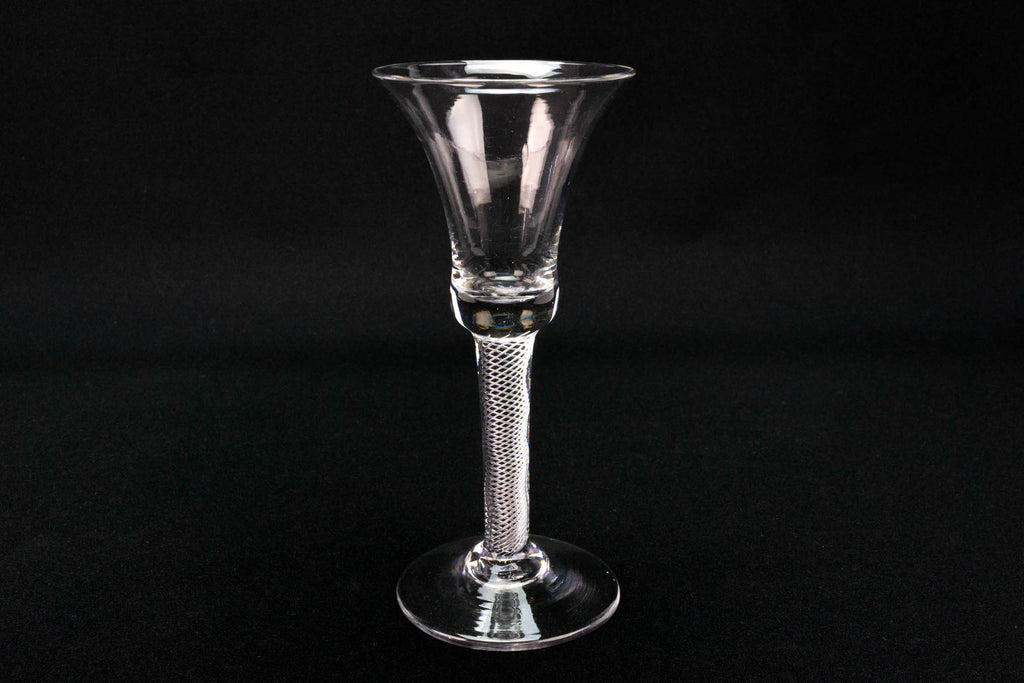 1750 Antique Air Twist Wine Glass