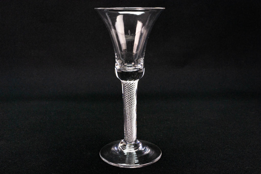 1750 Antique Air Twist Wine Glass