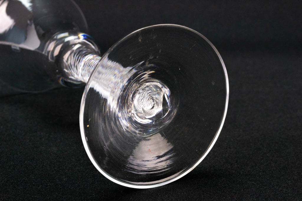 1750 Antique Air Twist Wine Glass