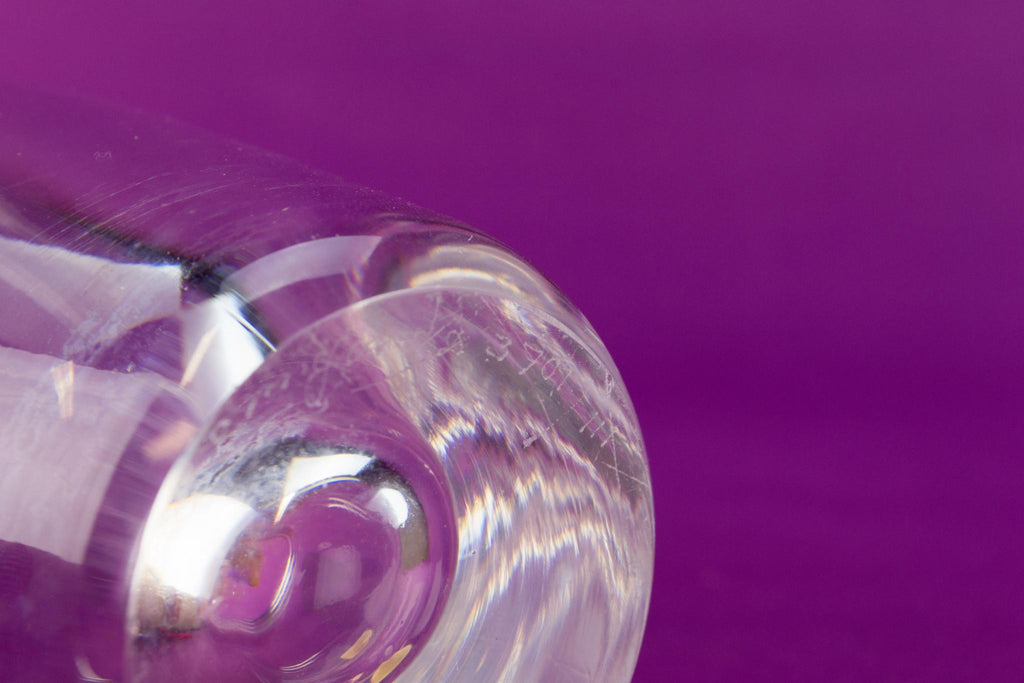 Orrefors crystal glass vase, Swedish 1960s