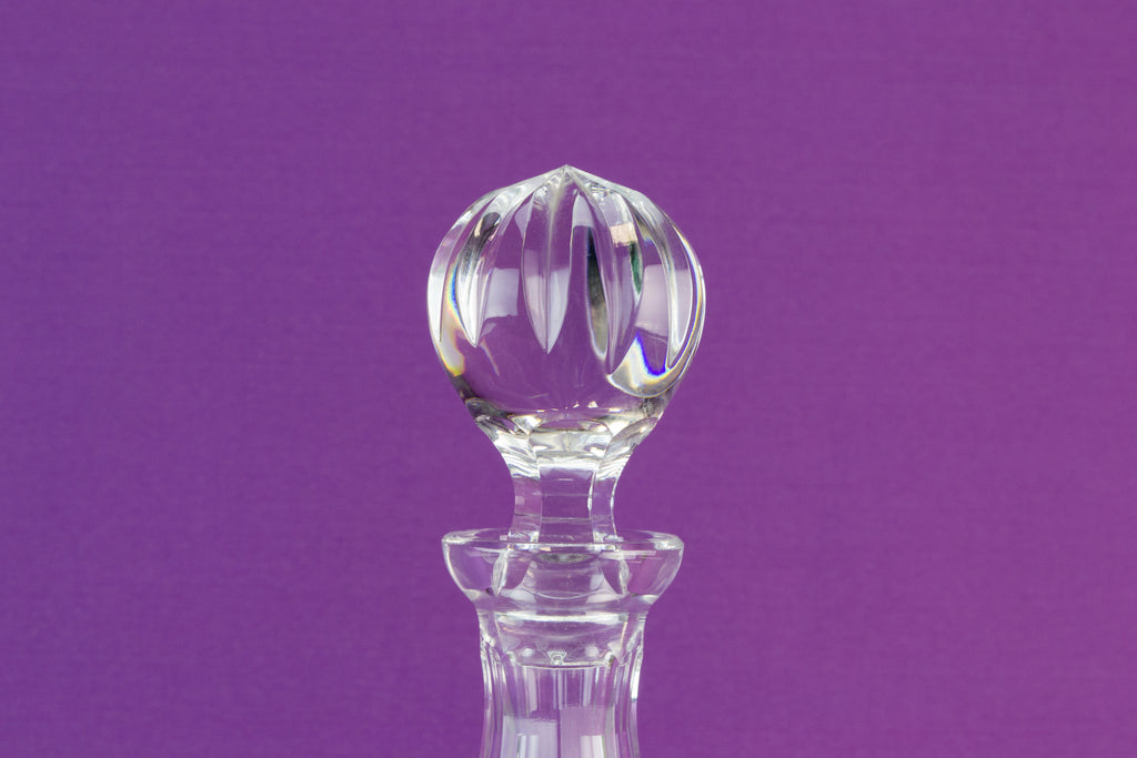 Cut glass pyramid decanter, late 20th c by Lavish Shoestring