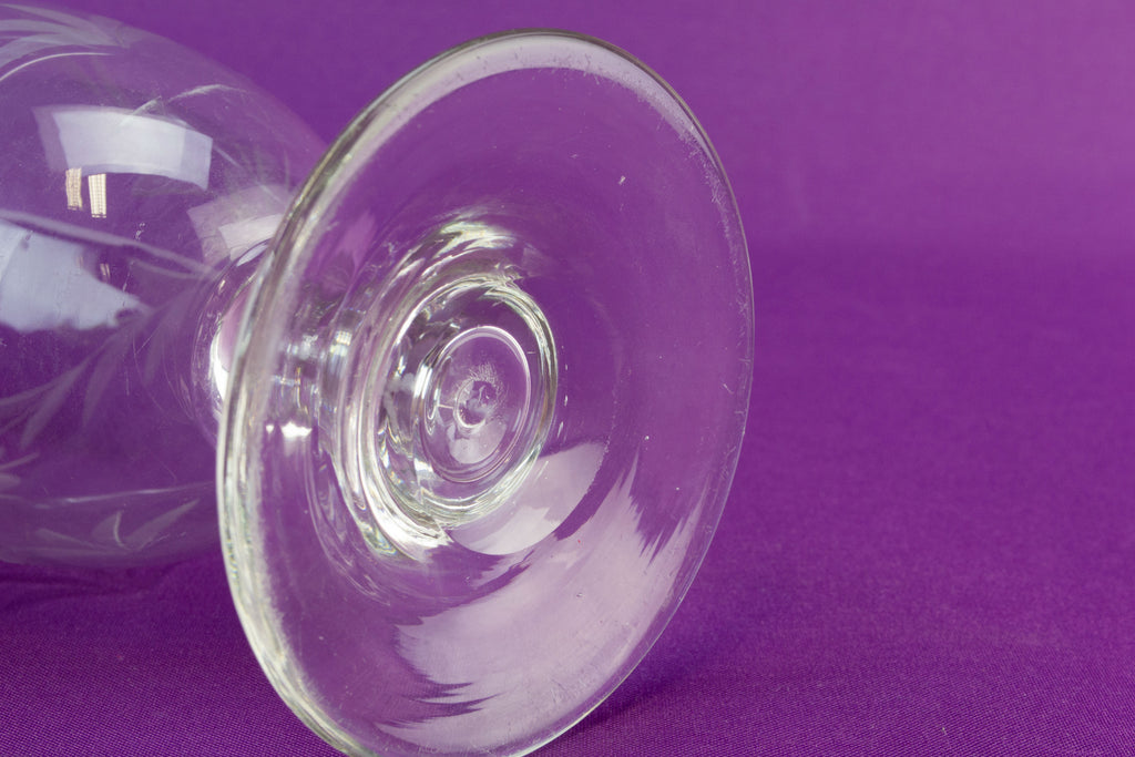 Cut glass stem vase, circa 1900 by Lavish Shoestring