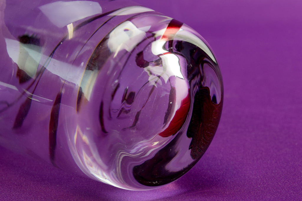 Red leaf glass vase by Nobile by Lavish Shoestring