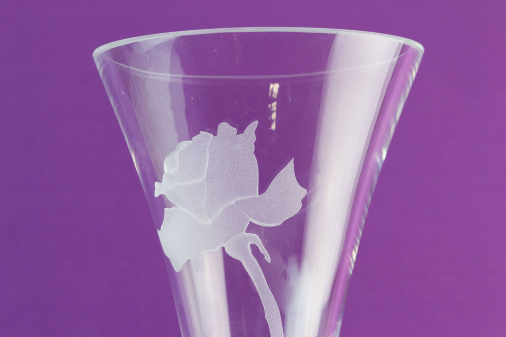 Trumpet glass vase by Nobile by Lavish Shoestring
