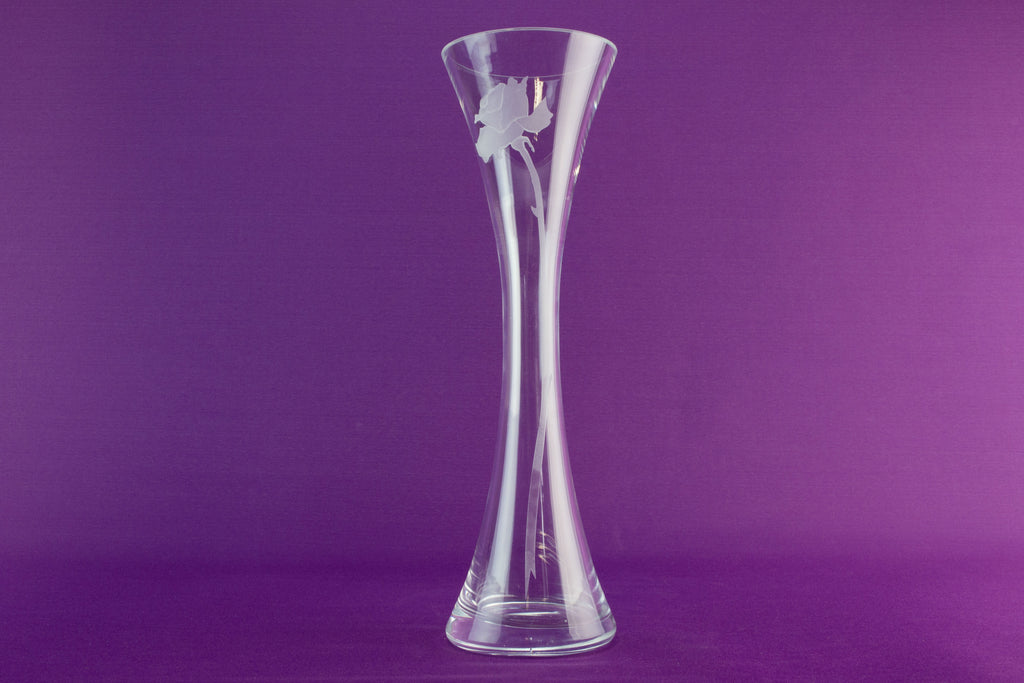 Trumpet glass vase by Nobile