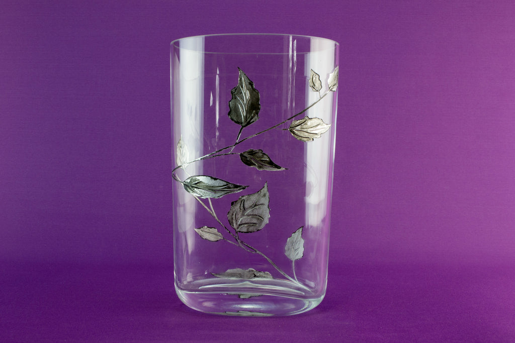 Silvered glass vase by Nobile by Lavish Shoestring