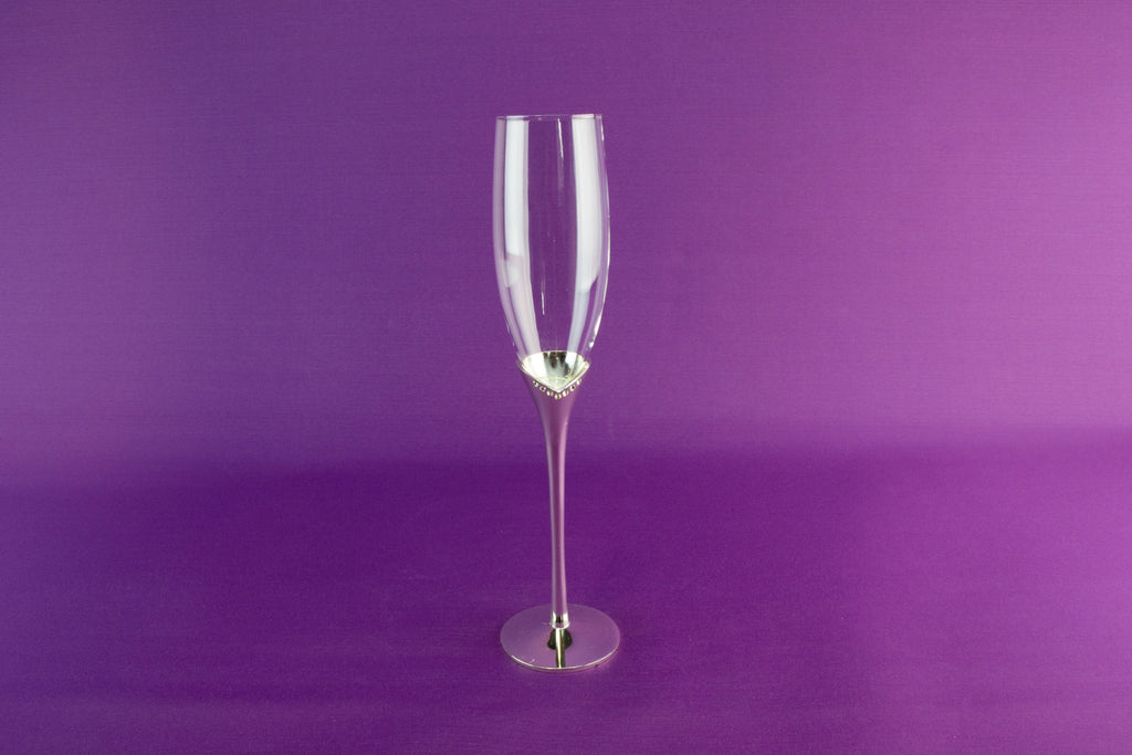 2 tall champagne flutes by Nobile