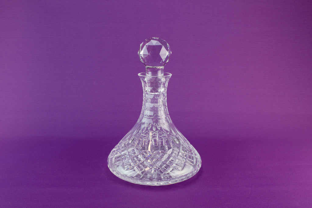Large ship decanter, late 20th c