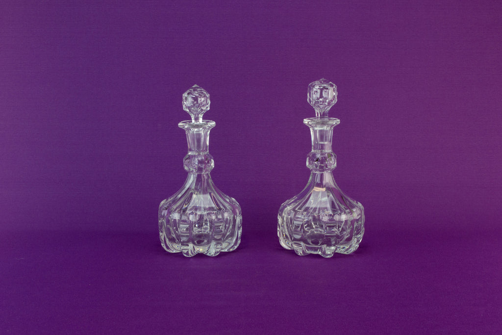 2 Stevens & Williams decanters, 1860s