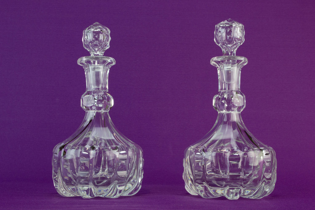 2 Stevens & Williams decanters, 1860s by Lavish Shoestring