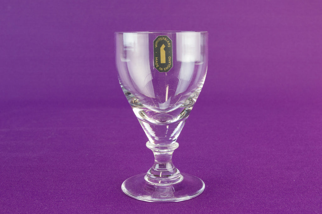 6 Whitefriars sherry glasses, circa 1970