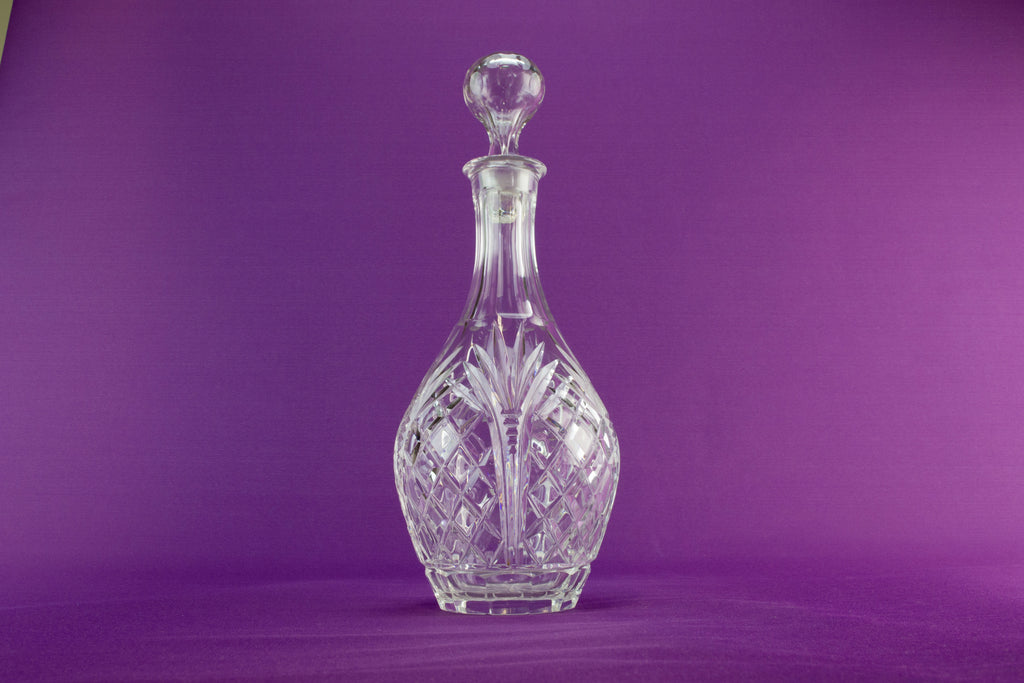 Cut glass port decanter, late 20th C by Lavish Shoestring