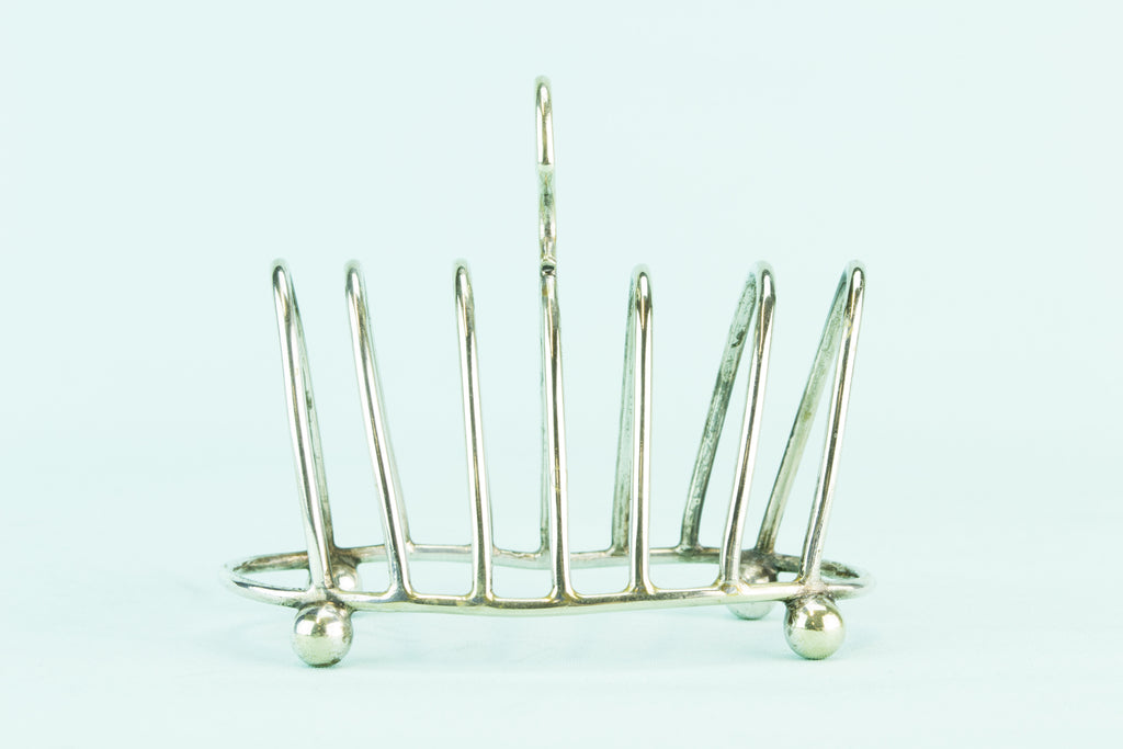 Silver plated toast rack, early 1900s by Lavish Shoestring