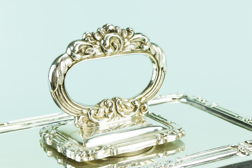 Silver plated serving dish & lid, 1930s by Lavish Shoestring
