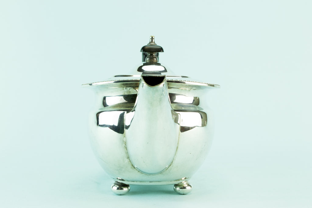Elkington silver plated teapot, 1930s by Lavish Shoestring