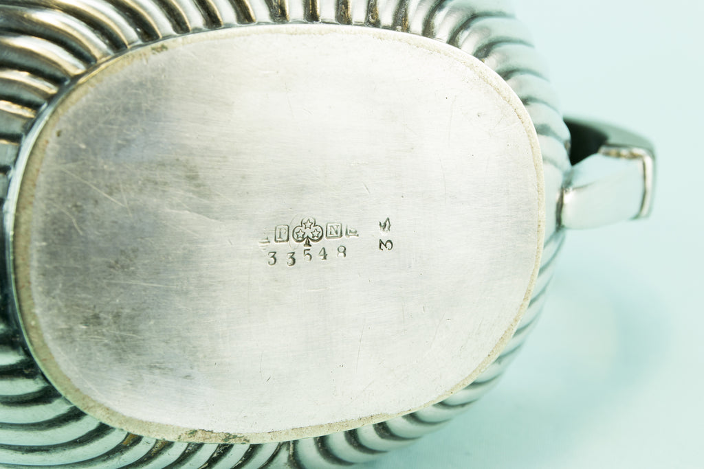 Small gadrooned teapot, 1930s by Lavish Shoestring