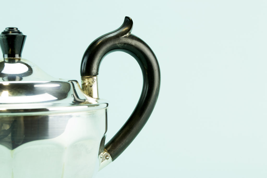 Silver plated teapot, circa 1960 by Lavish Shoestring