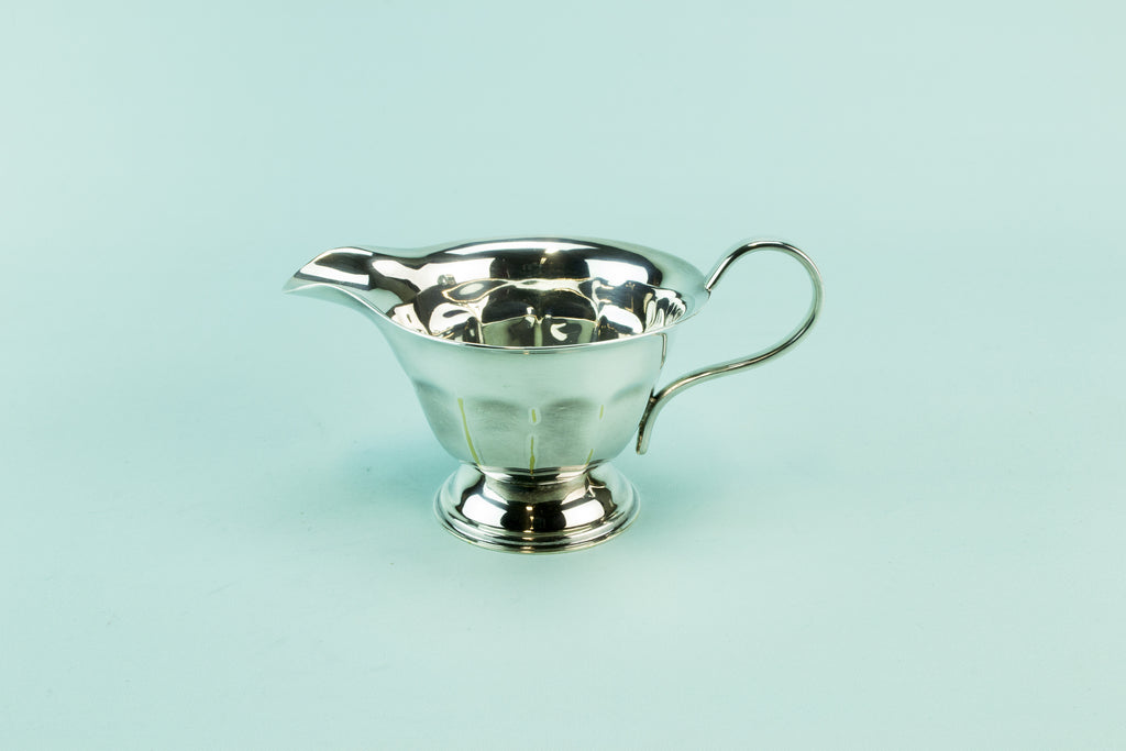 Silver plated creamer, mid 20th c