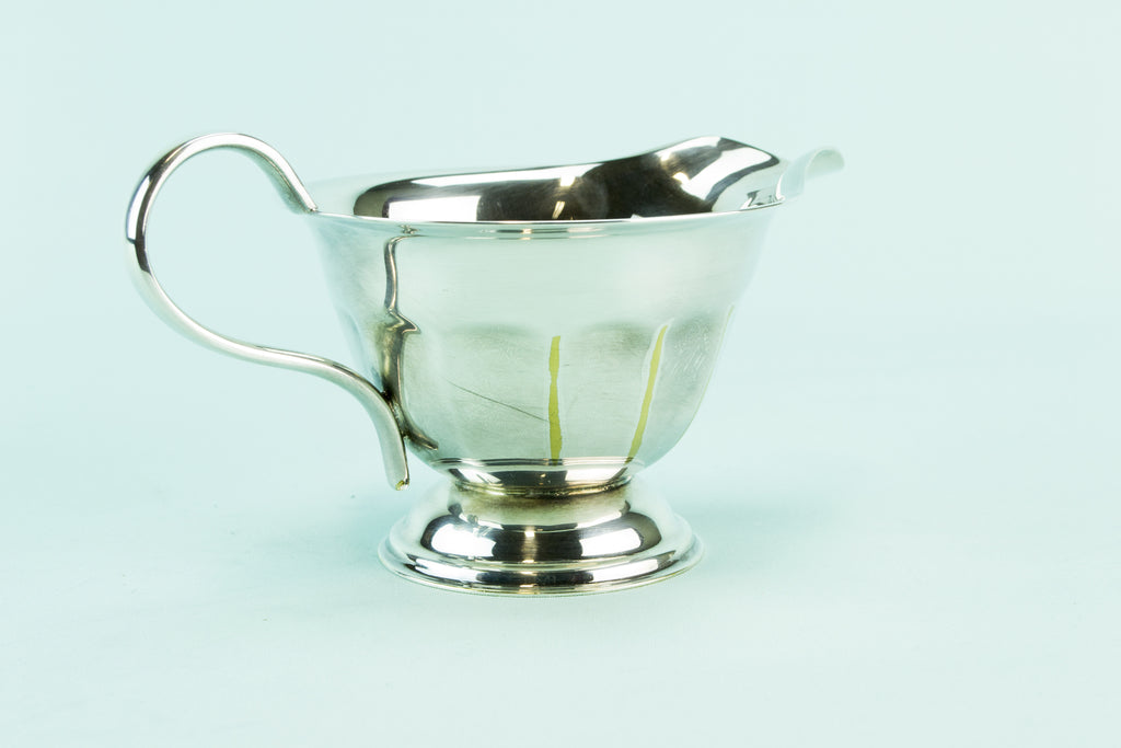 Silver plated creamer, mid 20th c by Lavish Shoestring