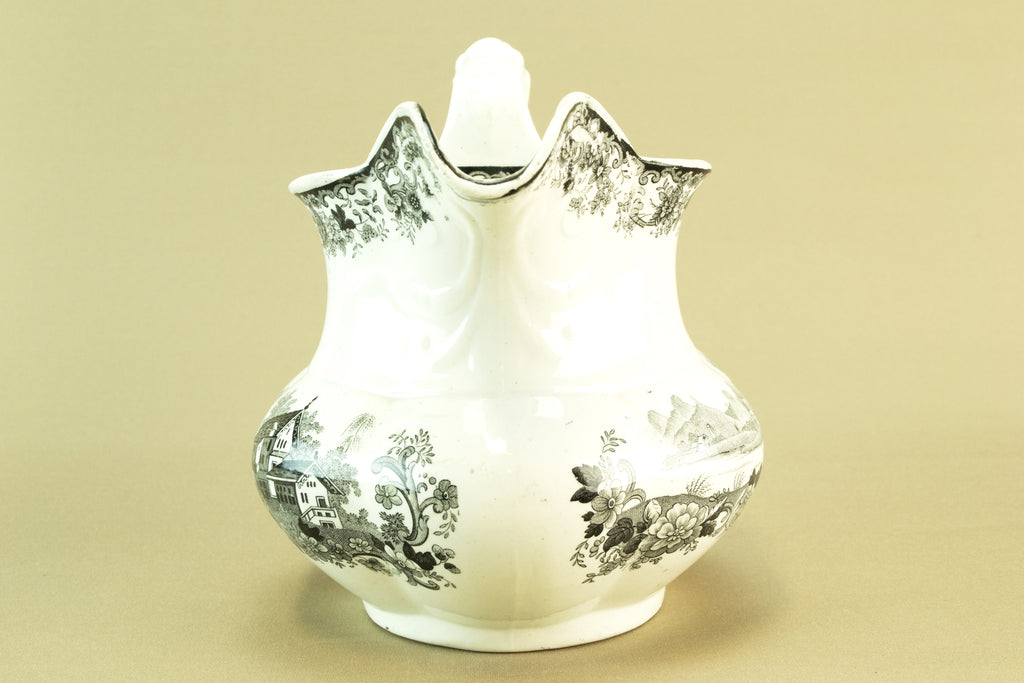 Black and white jug, mid 19th c by Lavish Shoestring