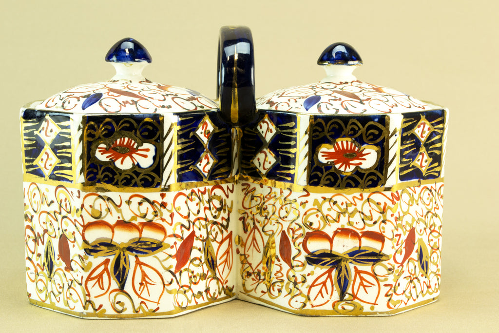 Double serving condiment, late 19th c by Lavish Shoestring