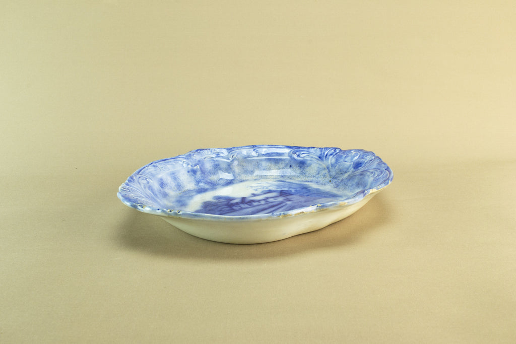 Pale blue and white bowl, late 19th c by Lavish Shoestring